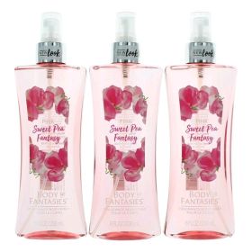 Pink Sweet Pea Fantasy by Body Fantasies (Option: 3 Pack 8 oz Fragrance Body Spray for Women)