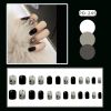 Wear Fake Nail Patch Frosted Ballet French Patch