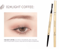 Small Gold Bars Double-end Ultra-fine Eyebrow Pencil Triangle Eyebrow Pen Refill Brow Brush Draw Stereoscopic Long-Lasting Brows